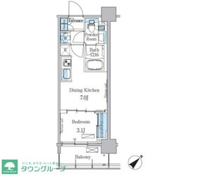 パークアクシス押上テラスの物件間取画像